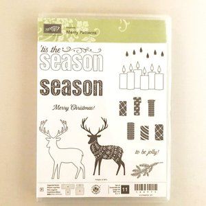Stampin Up - Merry Patterns Stamp Set - NIB